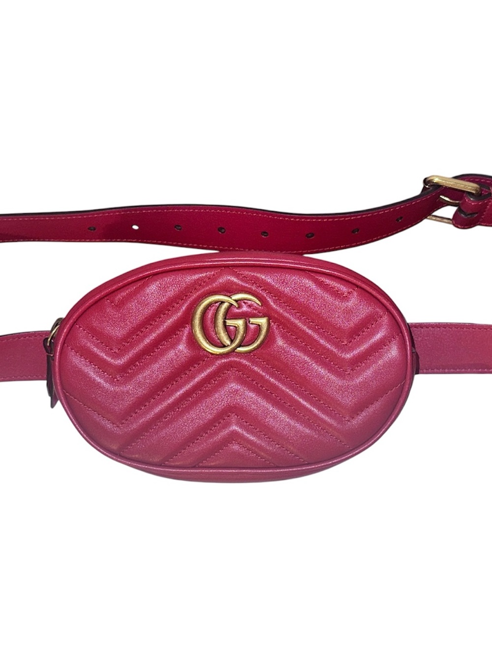 NWOT - Gucci GG Marmont Matelassé Leather Belt Bag